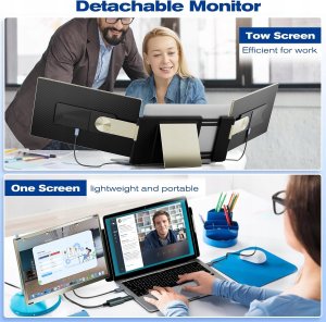 KEFEYA Monitor do laptopa 15,6"wszystkie modele przenośny ekran 80NTSC 1080 6