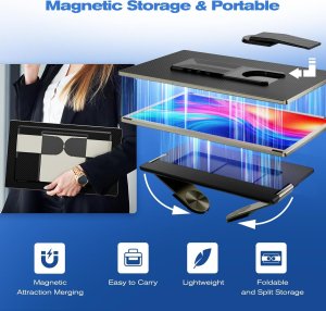 KEFEYA Monitor do laptopa 15,6"wszystkie modele przenośny ekran 80NTSC 1080 8