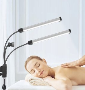 Michael Marinelli Podwójna Giętka Lampa Led Kosmetyczna Fotograficzna Video 40w + Pilot / M46 / Biały 6