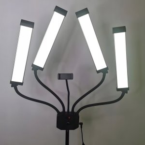 Michael Marinelli 4 Poczwórna Giętka Elastyczna Lampa Led Kosmetyczna Foto Video 65w / M65 Czarny 6