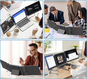 Laptomo potrójny monitor laptopa 14''rozszerzenie ekranu przenośny FHD 2024 2