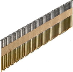 GWOŹDZIE GŁADKIE ŁĄCZONE PAPIEREM 3000SZT 3.3*90MM 34deg; 1