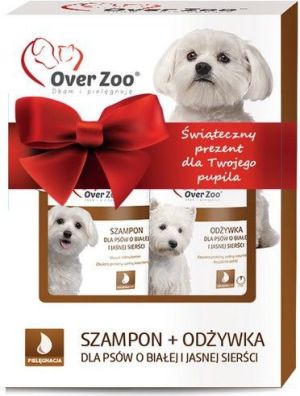 Over Zoo ZESTAW dla psów o białej i jasnej sierści - szampon i odżywka 1