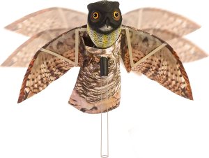 NO PEST Odstraszacz Ptaków Szpaków Kosów Gołębi Dzięciołów Mew Sowa z Ruchomymi Skrzydłami "Owl Guard" 4