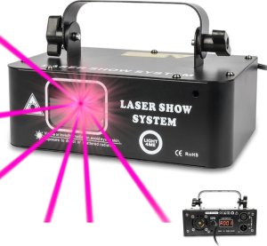 LIGHT4ME LASER RGB GEOMETRIC 500mW projektor laserowy rzutnik sceniczny skaner dyskotekowy 1