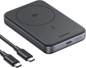 UGREEN PB761 Powerbank magnetyczny 10000mAh Qi2 30W  Magsafe + kabel USB-C czarny 1