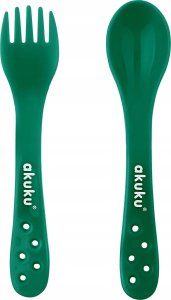 Sztućce w etui zielone 3