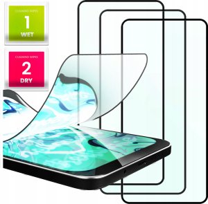 3x Szkło Hybrydowe do Honor X7a (szybka 9H, 5D, ochronne, na cały ekran) 1