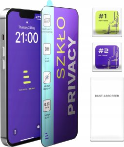 Szkło Hartowane Prywatyzujące Do Xiaomi Redmi Note 14 Pro 4G / 5G (9H, 5D) 1