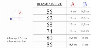 Czapka bawełniana niemowlęca dla chłopca Nicol Muki 56 (51 - 56 cm) 2