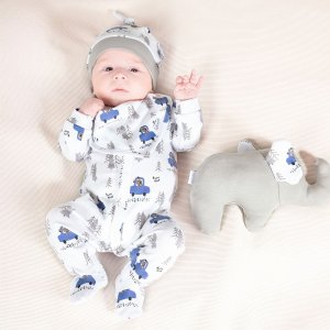 Czapka bawełniana niemowlęca dla chłopca Nicol Muki 56 (51 - 56 cm) 3