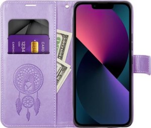 Kabura MEZZO Book do XIAOMI Redmi Note 14 PRO 5G / 14 PRO PLUS 5G łapacz snów fioletowy 7