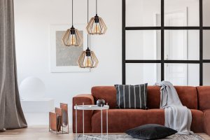 BELIS Lampa sufitowa BERGO żyrandol czarny drewno 3 x E27 0005 2