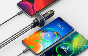 Blitzwolf Ładowarka Samochodowa BlitzWolf BW-BC4 115W 3-Port USB-C PD QC FCP AFC SCP 2