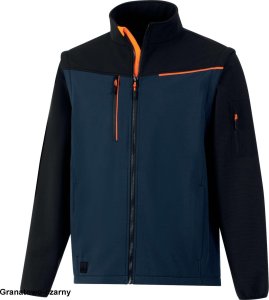 SOCCIA - BLUZA SOFTSHELL 96% POLIESTER 4% ELASTAN - ODPINANE RĘKAWY - khaki-czarny S 4