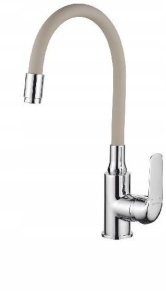 Zlewozmywak Laveo AQ.901-1012505 / AQUAFORM / MARANELLO ELASTICO / ZLEW GRANIT BEŻ 44X76CM , 1K+OC , BATERIA ELASTYCZNA , SYFON / 2