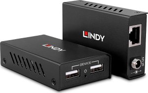 Lindy 43408 przedłużacz AV Nadajnik i odbiornik AV Czarny 1