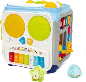 LeanToys Wielofunkcyjna Kostka Edukacyjna Dla Maluchów Światła Dźwięki 2