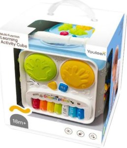 LeanToys Wielofunkcyjna Kostka Edukacyjna Dla Maluchów Światła Dźwięki 3