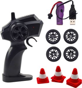 Auto Sportowe Drift Wymienne Koła Zdalnie Sterowany RC 4WD Czerwone Sport 4