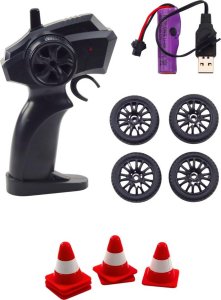 LeanToys Auto Sportowe Drift Wymienne Koła Zdalnie Sterowany RC 4WD Niebieskie Sport 4