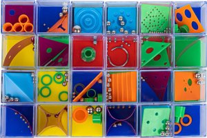 Kostki Logiczno-Zręcznościowe Łamigłówki 24 Szt. 9