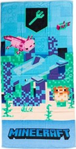 Ręcznik Kąpielowy Plażowy 70x140 Minecraft ocean 1