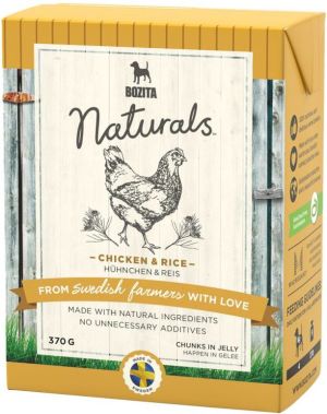Bozita NATURALS z kurczakiem i ryżem 370g 1