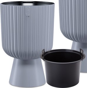 Doniczka okrągła na nóżce 40cm Gazon Donica Osłonka z wkładem 1