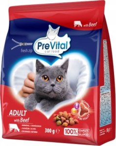 PREVITAL wołowina karma sucha dla kotów 300g 1