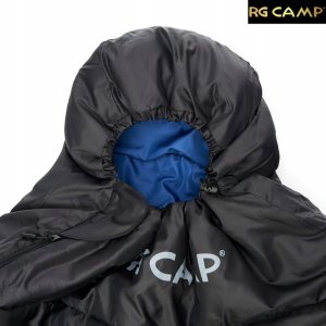 ŚPIWÓR LEKKI MUMIA TURYSTYCZNY 210x80 POKROWIEC RG CAMP COMFORT 250G CIEPŁY 2
