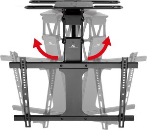 Uchwyt do TV elektryczny sufitowy Maclean, obsługa TUYA, max VESA 600x400, obrót 90st. pilot, 32"-75", 35kg, MC-490 6