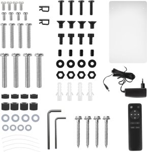 Uchwyt do TV elektryczny sufitowy Maclean, obsługa TUYA, max VESA 600x400, obrót 90st. pilot, 32"-75", 35kg, MC-490 8