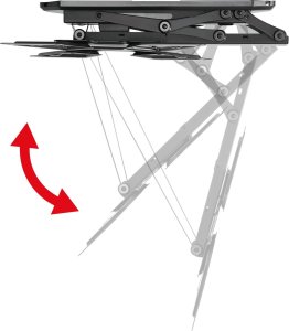 Uchwyt do TV elektryczny sufitowy Maclean, obsługa TUYA, max VESA 600x400, pilot, 23"-55", 30kg, MC-492 5