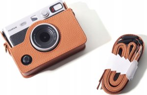 Pokrowiec LoveInstant Zestaw 5w1 Futerał + Szkło + Album 64x + Etui Zdjęcia + Ramki Do Fuji Instax Mini Evo / Brązowy 4