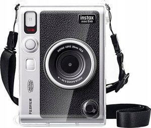 Zestaw 6w1 Futerał Etui + Szkło + Album 64x + Dekielek + Ramki Fuji Instax Mini Evo - Przezroczysty 11