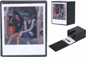 Etui Pudełko Box Na 100 Zdjęcia Do Fuji Instax Wide 400 Sq Polaroid 600 Now / Czarny / Okienko 3