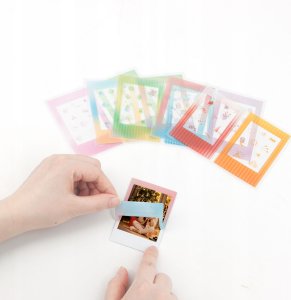LoveInstant Zestaw 10x Naklejki Ramki Do Fuji Instax Mini 99 12 11 40 Evo Liplay Link / Gradient 4