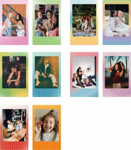 LoveInstant Zestaw 10x Naklejki Ramki Do Fuji Instax Mini 99 12 11 40 Evo Liplay Link / Gradient 9