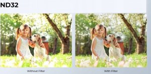 Zestaw Filtrów Szarych Nd 4w1 Nd4 Nd8 Nd16 Nd32 Do Gopro Hero 13 12 11 10 9 / Sku.2320 10