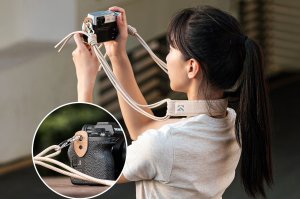 Torba Fotograficzna Crossbody Sling Na Aparat Kamerę Telefon K&f 5l / Kf13.168v1 / Beżowy 6
