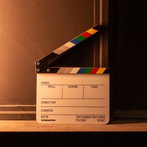 Prof. Klaps Filmowy Studyjny Do Filmu 28x24cm Biały Kolor Na Pisaki Mazaki / Ocjb02 5