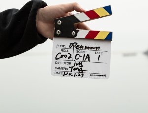 Mały Profesjonalny Klaps Filmowy Studyjny Do Filmu 15x15cm Biały Kolor Na Pisaki Mazaki / Ocjb01 10