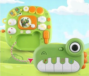 Huanger Stolik Interaktywny Dinozaur Dla Dziecka Pianinko Gramofon Jaja Dinozaura 10