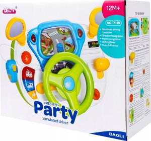 Interaktywna Kierownica Edukacyjna Symulator Jazdy Klakson Światła Mikrofon 7