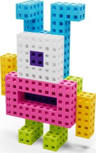 Meli Zestaw klocków konstrukcyjnych - Cube Pink 50 el. 11