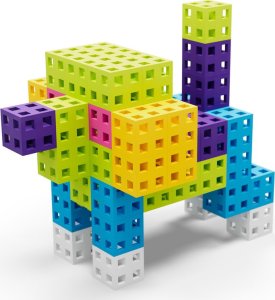Meli Zestaw klocków konstrukcyjnych - Cube Pink 50 el. 12