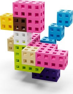 Meli Zestaw klocków konstrukcyjnych - Cube Pink 50 el. 13