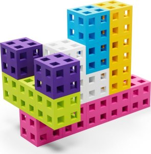 Meli Zestaw klocków konstrukcyjnych - Cube Pink 50 el. 15