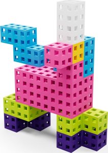 Meli Zestaw klocków konstrukcyjnych - Cube Pink 50 el. 5
